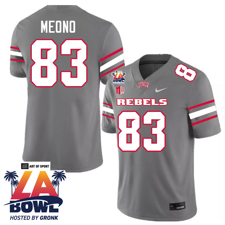 Andre Meono LA Bowl Jersey,UNLV Rebels 2024 LA Bowl Jersey-Grey